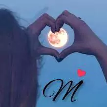 stylish m letter dp